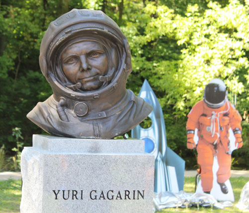 Cosmonaut Yuri Gagarin bust in Russian Cultural Garden